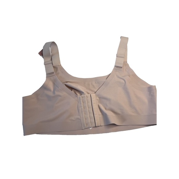 Cacique Pink Flower Unlined No Wire Comfort Women Bra 22/24 NWT - Picture 2 of 10